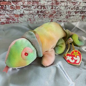 Ty Beanie Baby RAINBOW the Chameleon